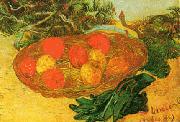 Vincent Van Gogh Still Life with Oranges, Lemons and Gloves painting